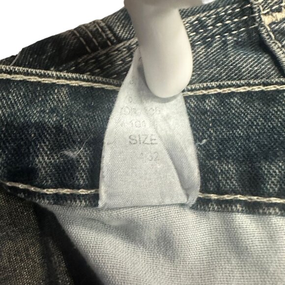 G.H. Bass Carpenter Jeans Reinforced Knee Hammer Loop Dark Wash Mens 34x32 - Picture 9 of 16